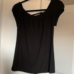 Black top with cross cross back